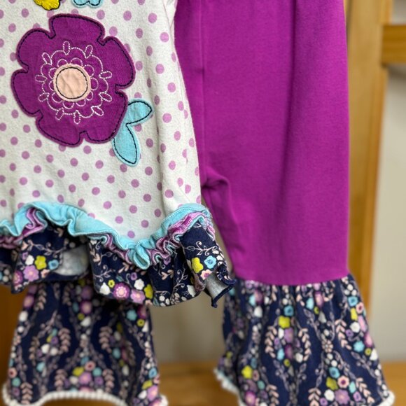 💜 Boutique 2-Piece Ruffle Outfit – 12M baby girl - Picture 6 of 6